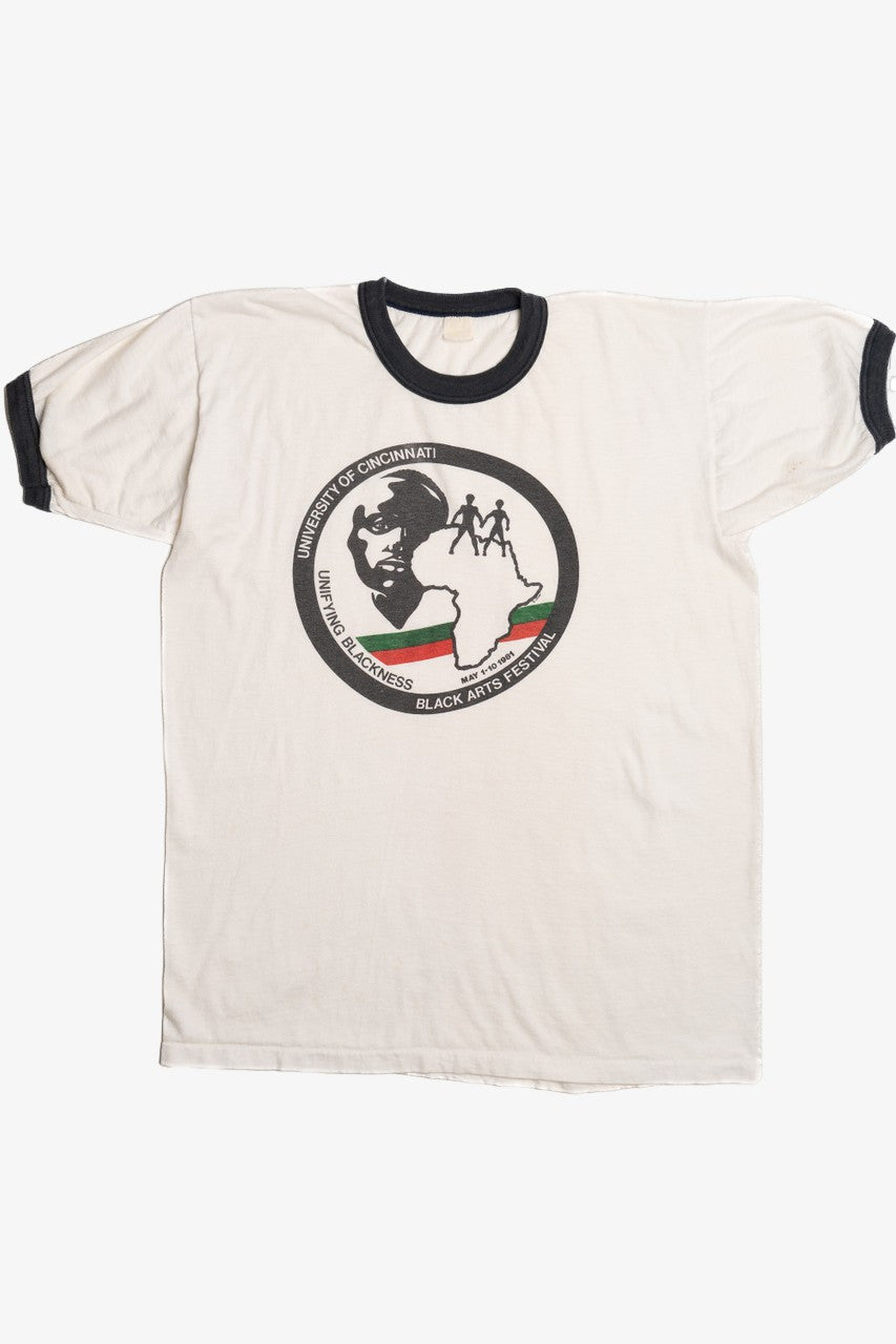 Vintage 1981 University of Cincinnati Black Arts Festival T-Shirt