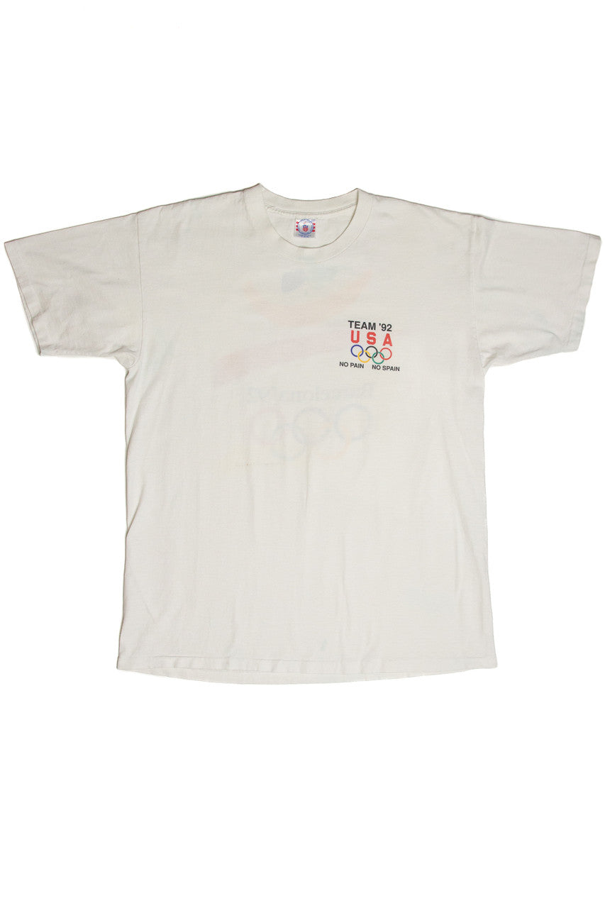 Vintage "No Pain No Spain" Team U.S.A. Barcelona Olympics T-Shirt (1992)