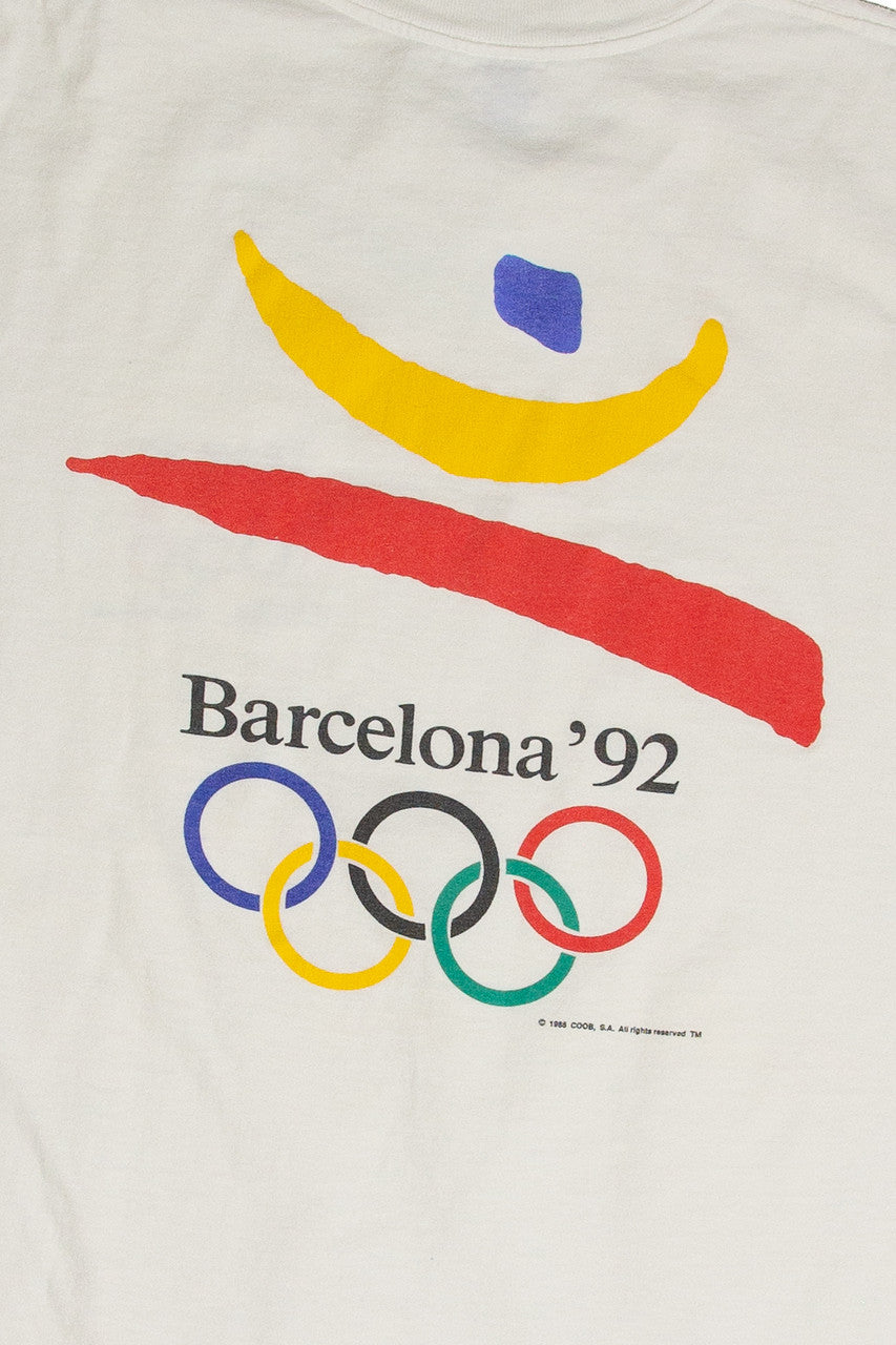 Vintage "No Pain No Spain" Team U.S.A. Barcelona Olympics T-Shirt (1992)