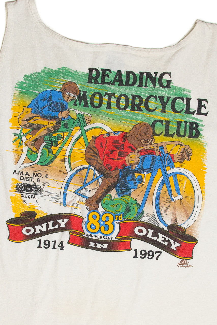 Vintage Reading Motorcycle Club 83rd Anniversary Tank Top (1997)