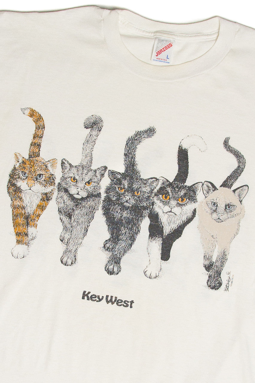 Vintage Key West Cat T-Shirt