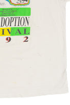 Vintage Distressed Cross Colours Black Adoption Festival T-Shirt (1992)