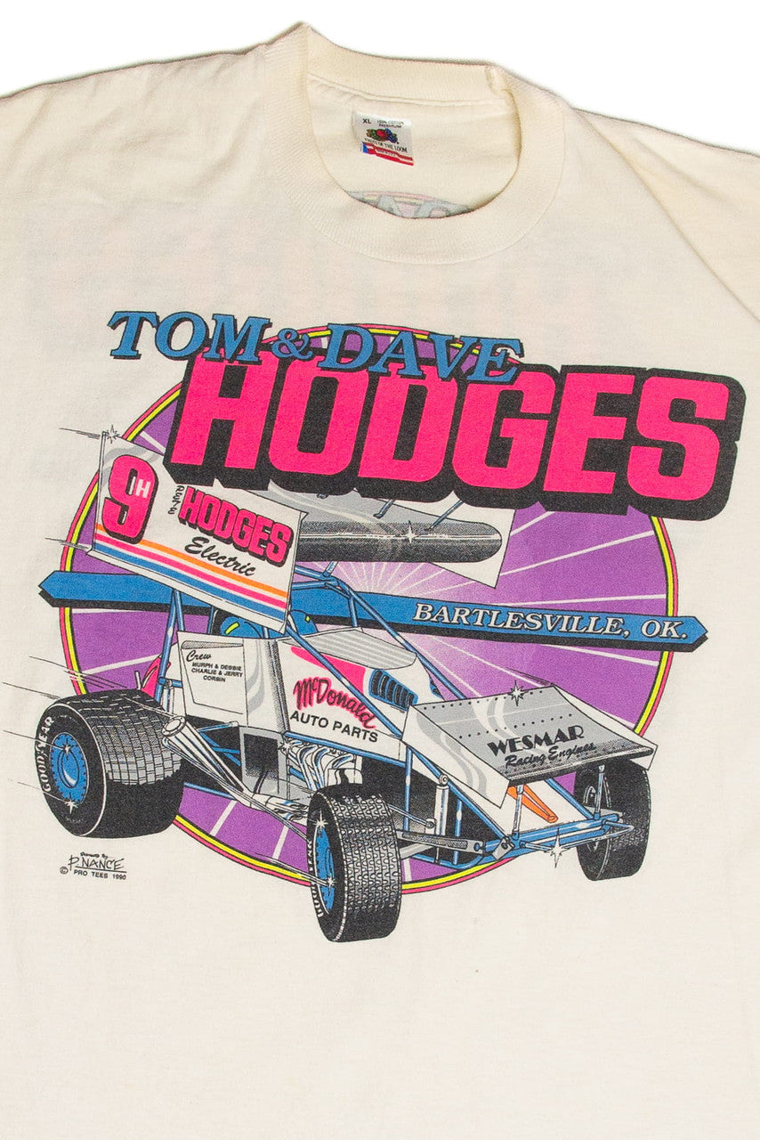 Vintage Tom & Dave Hodges Racing T-Shirt (1990)