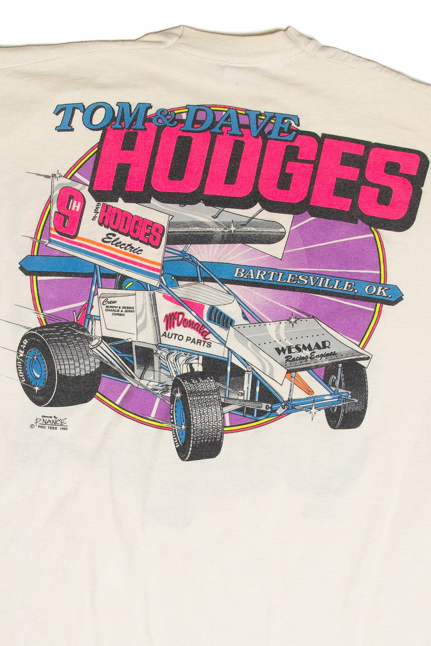 Vintage Tom & Dave Hodges Racing T-Shirt (1990)