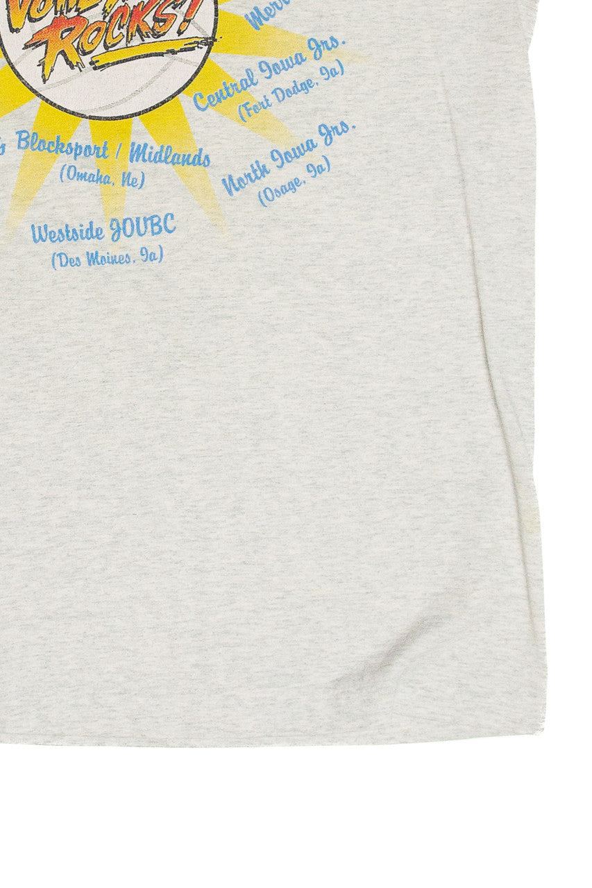 Vintage Volleyball Rocks! Block Party 1996 Des Moines T-Shirt