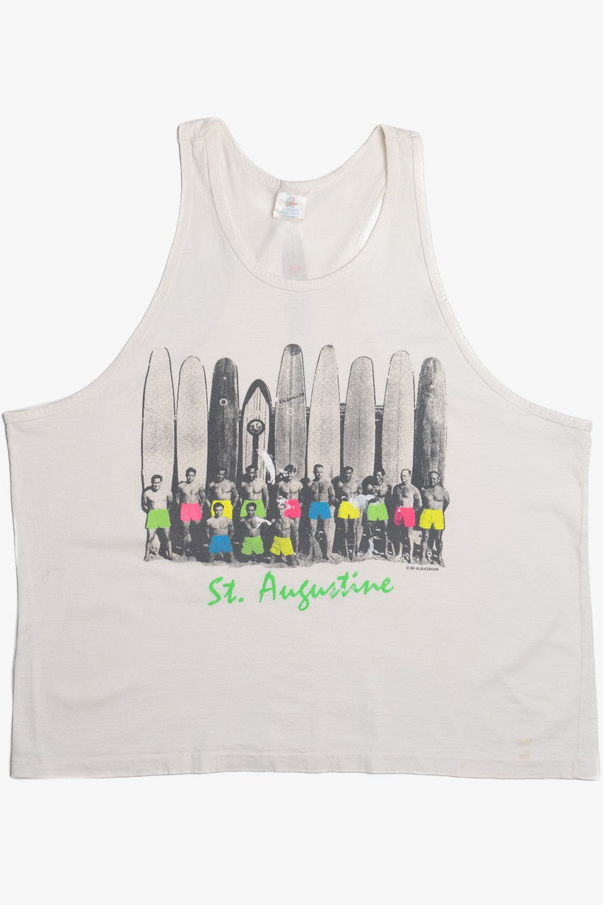Vintage 1989 "St. Augustine" Surfing Tank Top T-Shirt