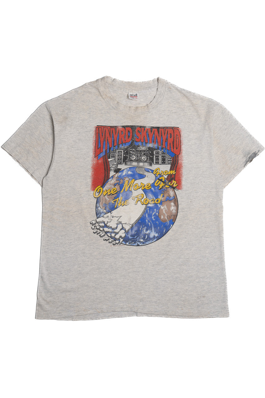 Vintage Distressed 1990's Lynyrd Skynyrd "One More From The Road" Anniversary Tour T-Shirt