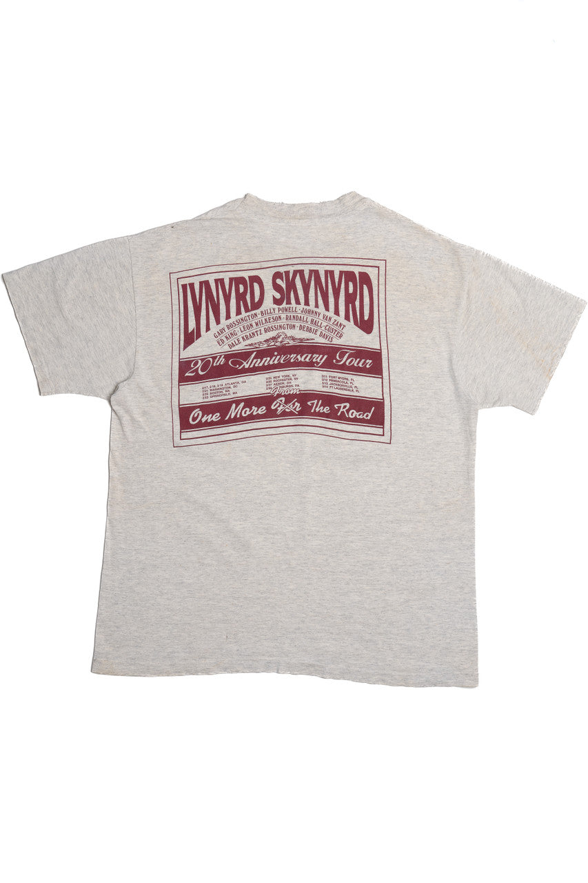 Vintage Distressed 1990's Lynyrd Skynyrd "One More From The Road" Anniversary Tour T-Shirt