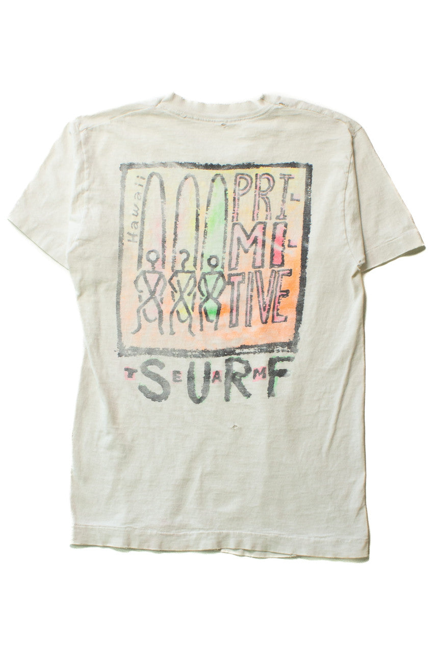 Vintage Distressed Primitive Team Surf T-Shirt (1990s)