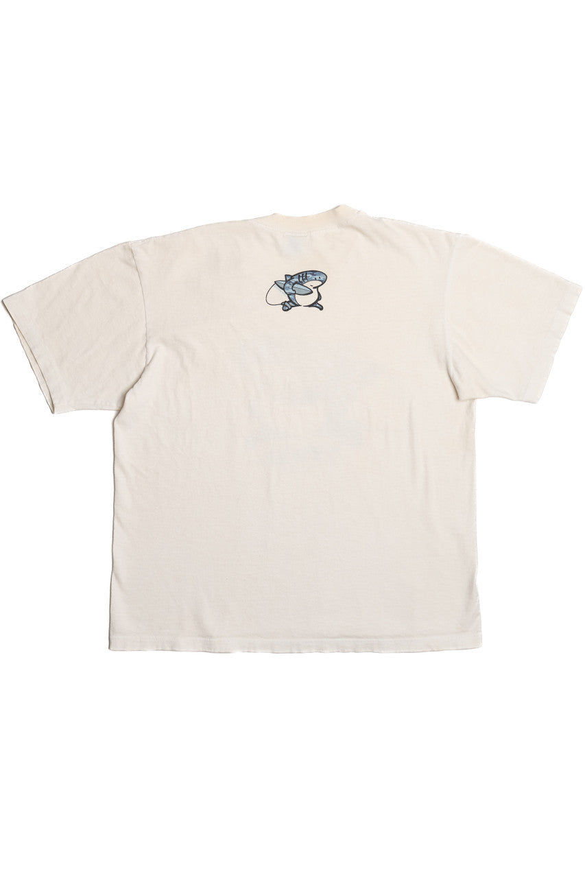 Vintage "Sharka Surf Co." Blue Camo Shark T-Shirt