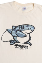Vintage "Sharka Surf Co." Blue Camo Shark T-Shirt