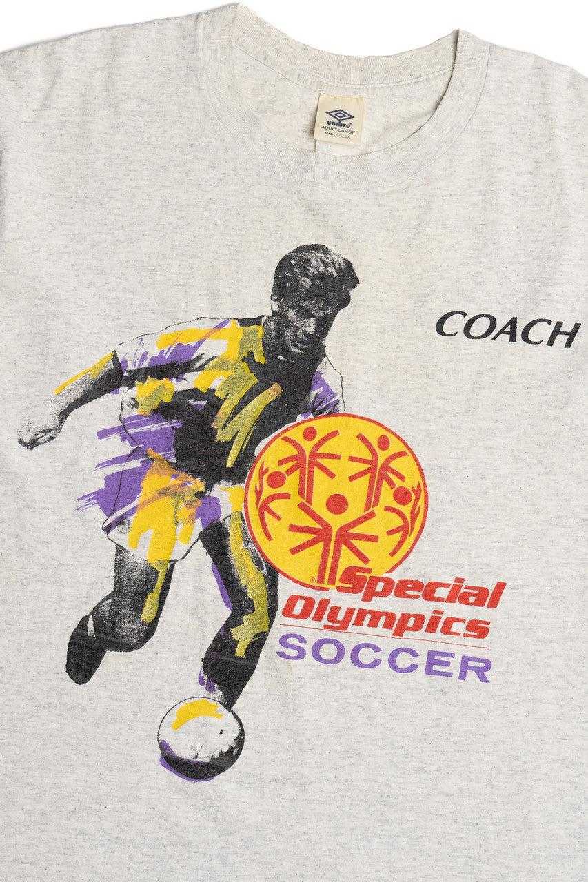 Vintage Special Olympics Soccer Coach Umbro T-Shirt