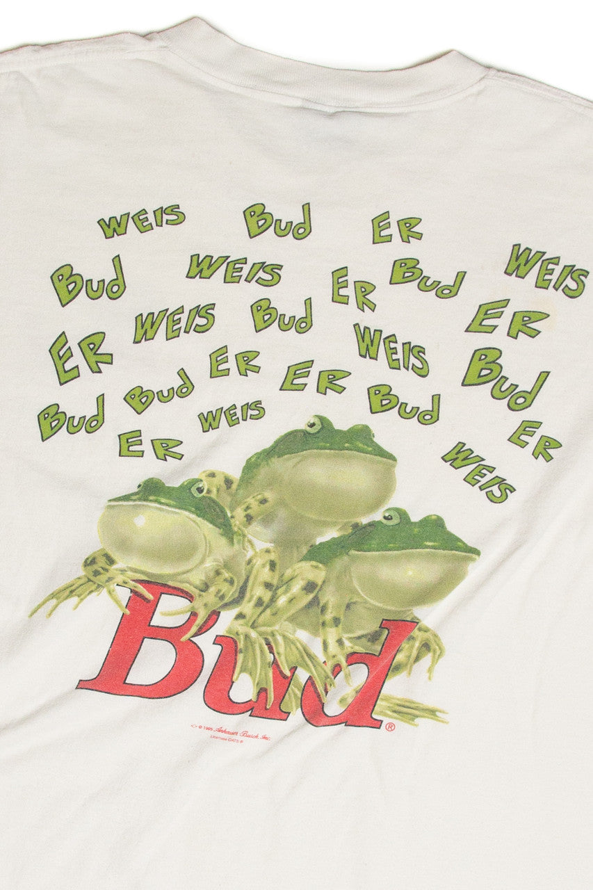 Vintage Budweiser Frog Logo T-Shirt (1995)