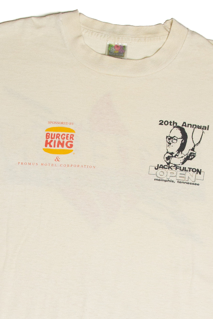 Vintage Jack Fulton Open 20th Annual Racquetball Tourney T-Shirt