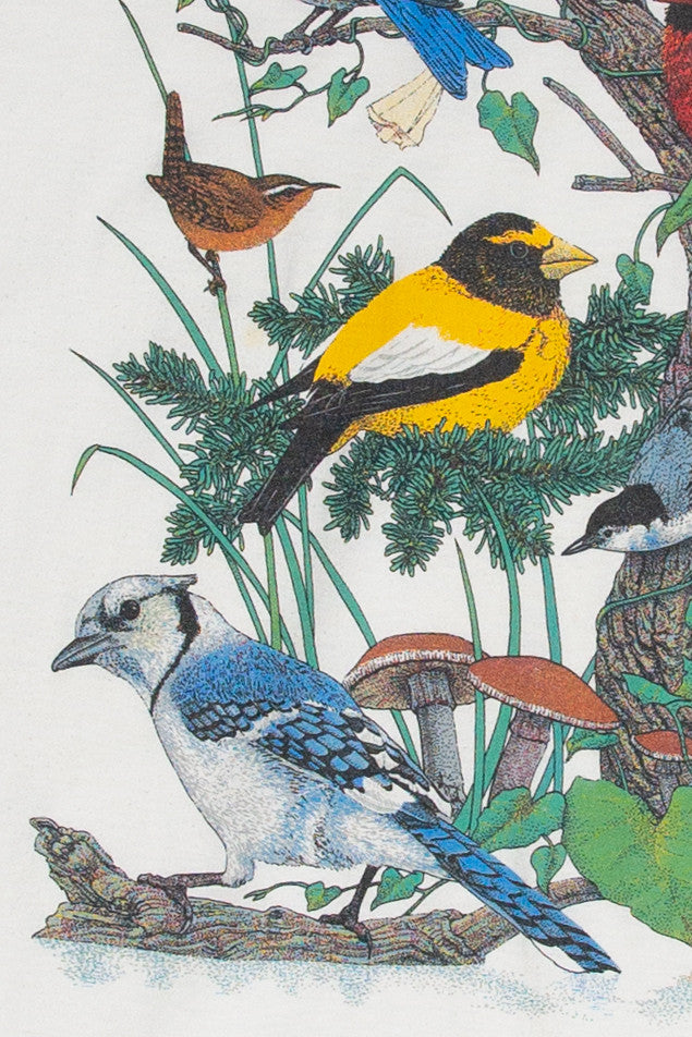 Vintage Birds Graphic T-Shirt (1991)