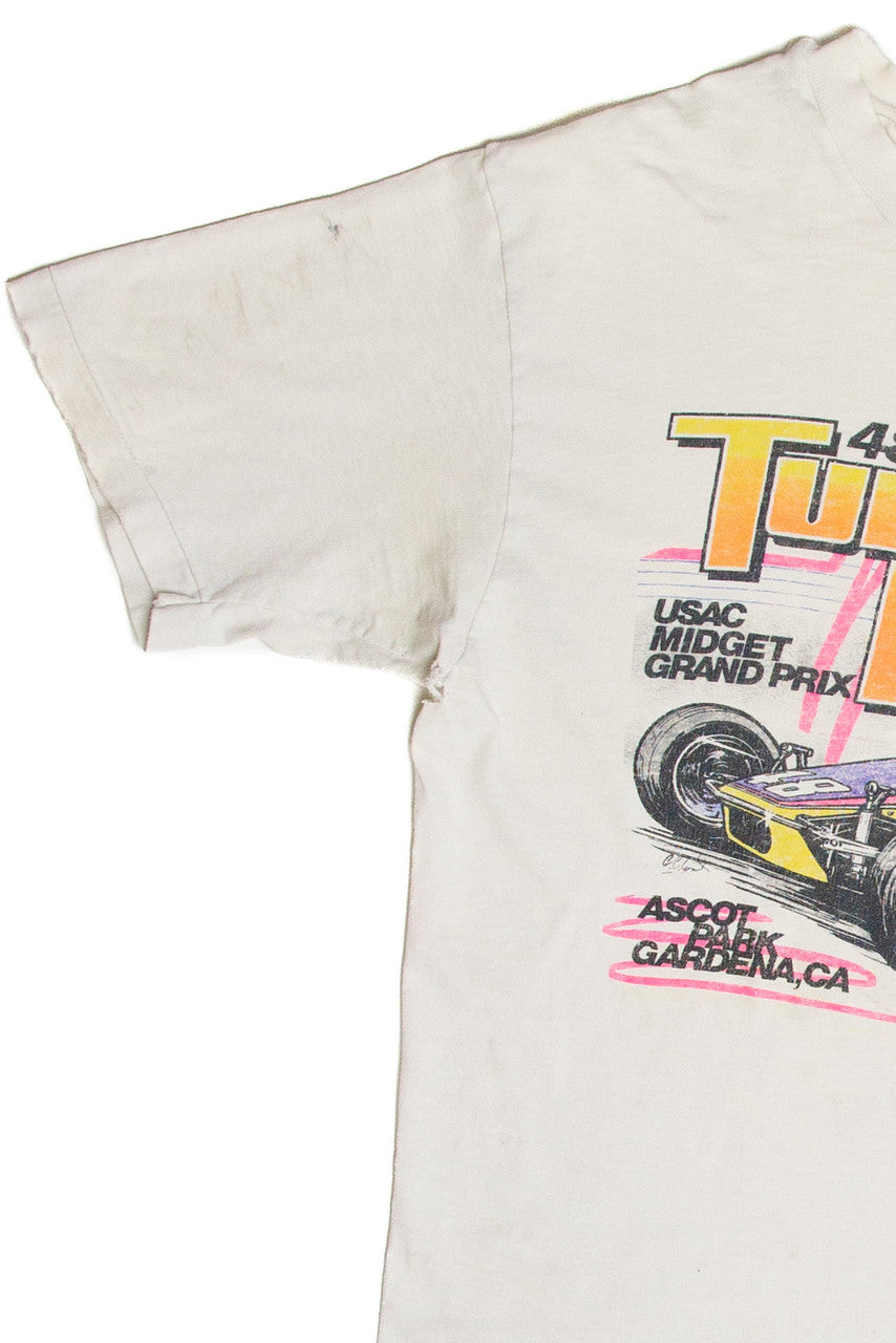 Vintage Thrashed Turkey Night Midget Grand Prix T-Shirt (1988)
