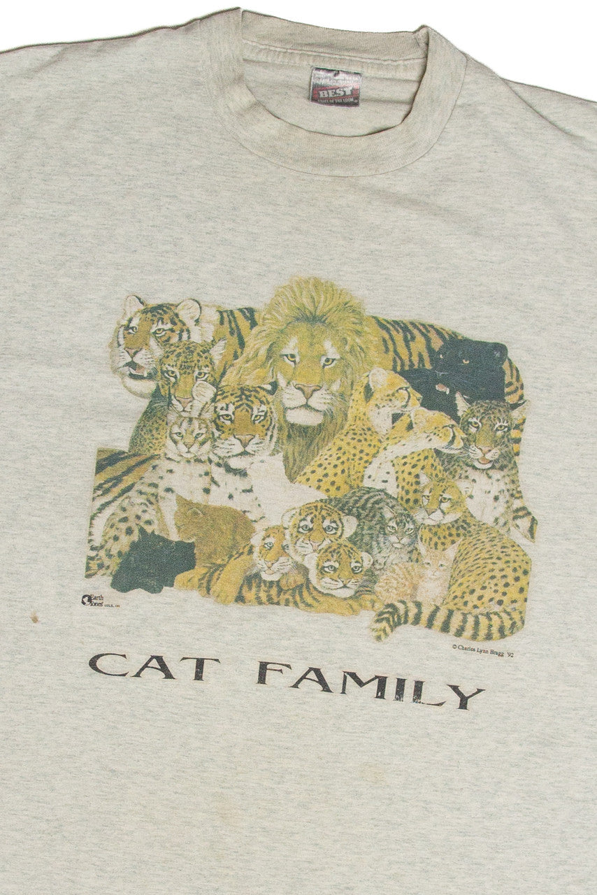 Vintage Cat Family T-Shirt (1992)