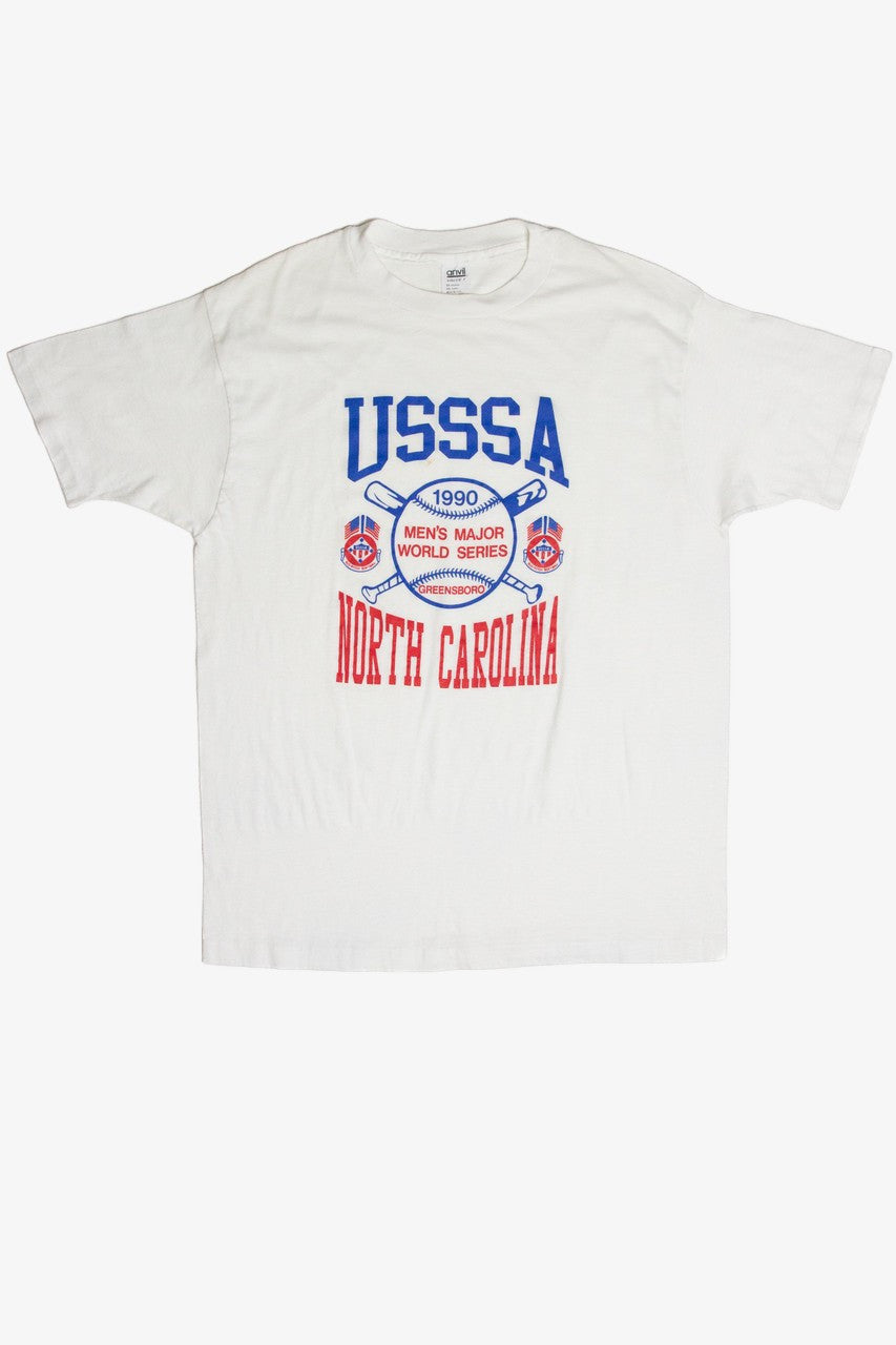 Vintage USSSA North Carolina Men's Major World Series 1990 T-Shirt