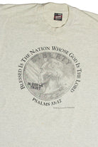 Vintage Psalms 33:12 Quarter T-Shirt 10991