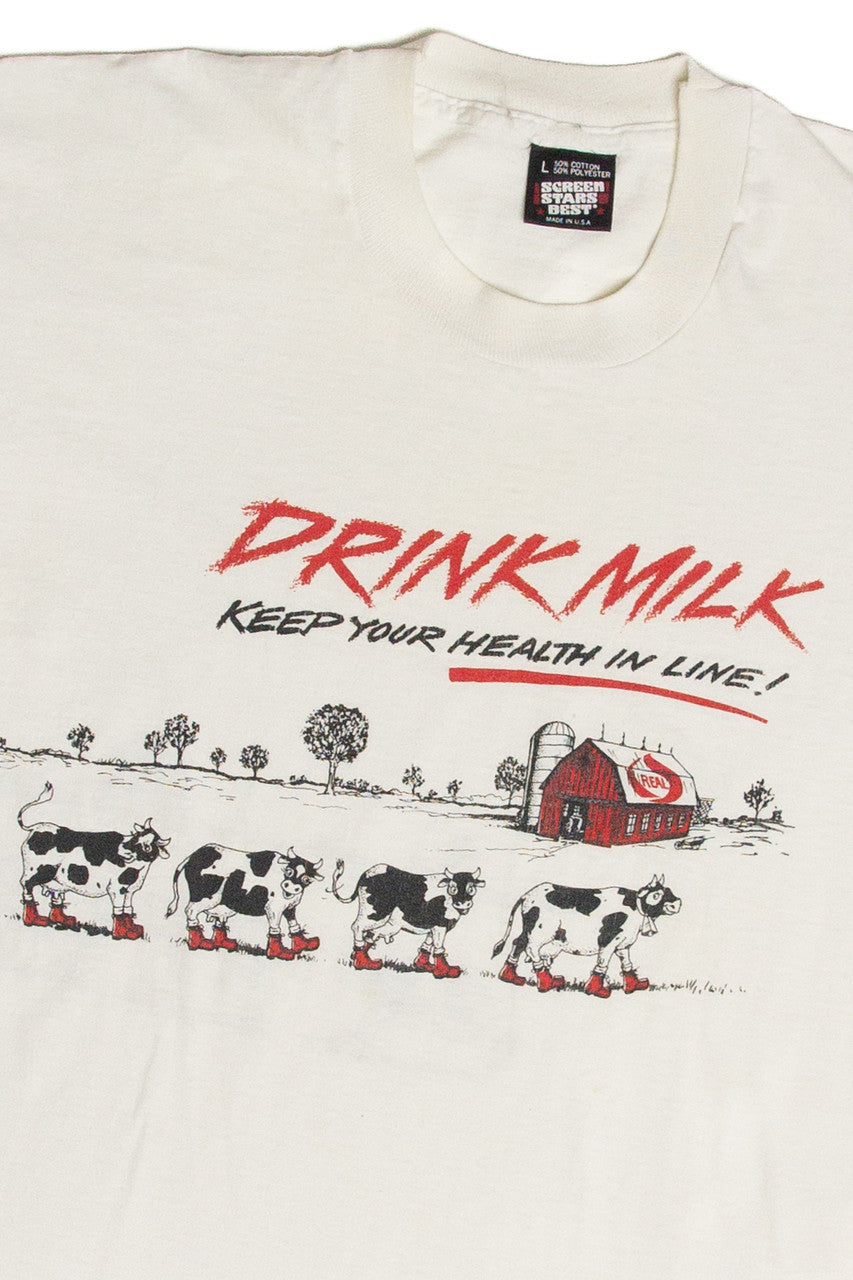 Vintage Drink Milk T-Shirt
