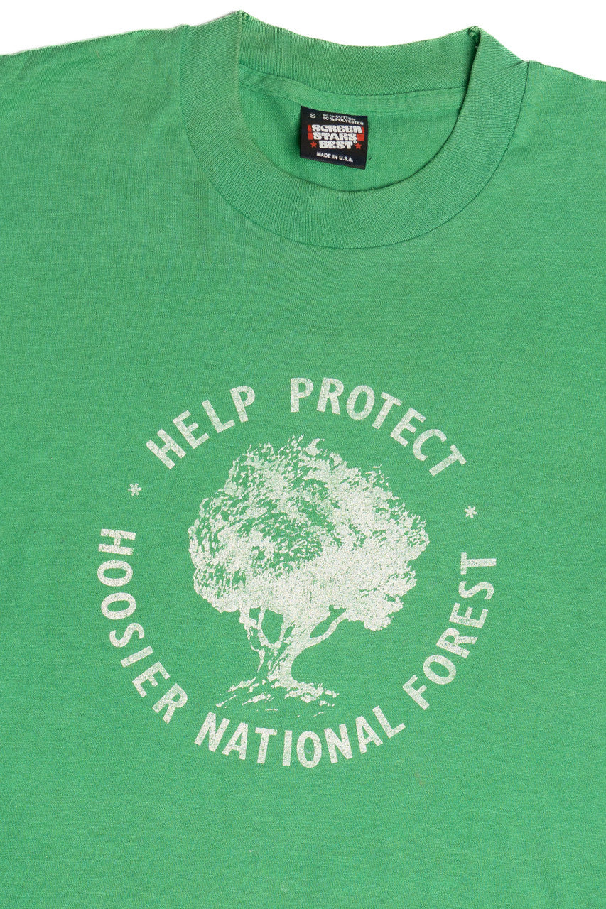 Vintage "Help Protect Hoosier National Forest" T-Shirt