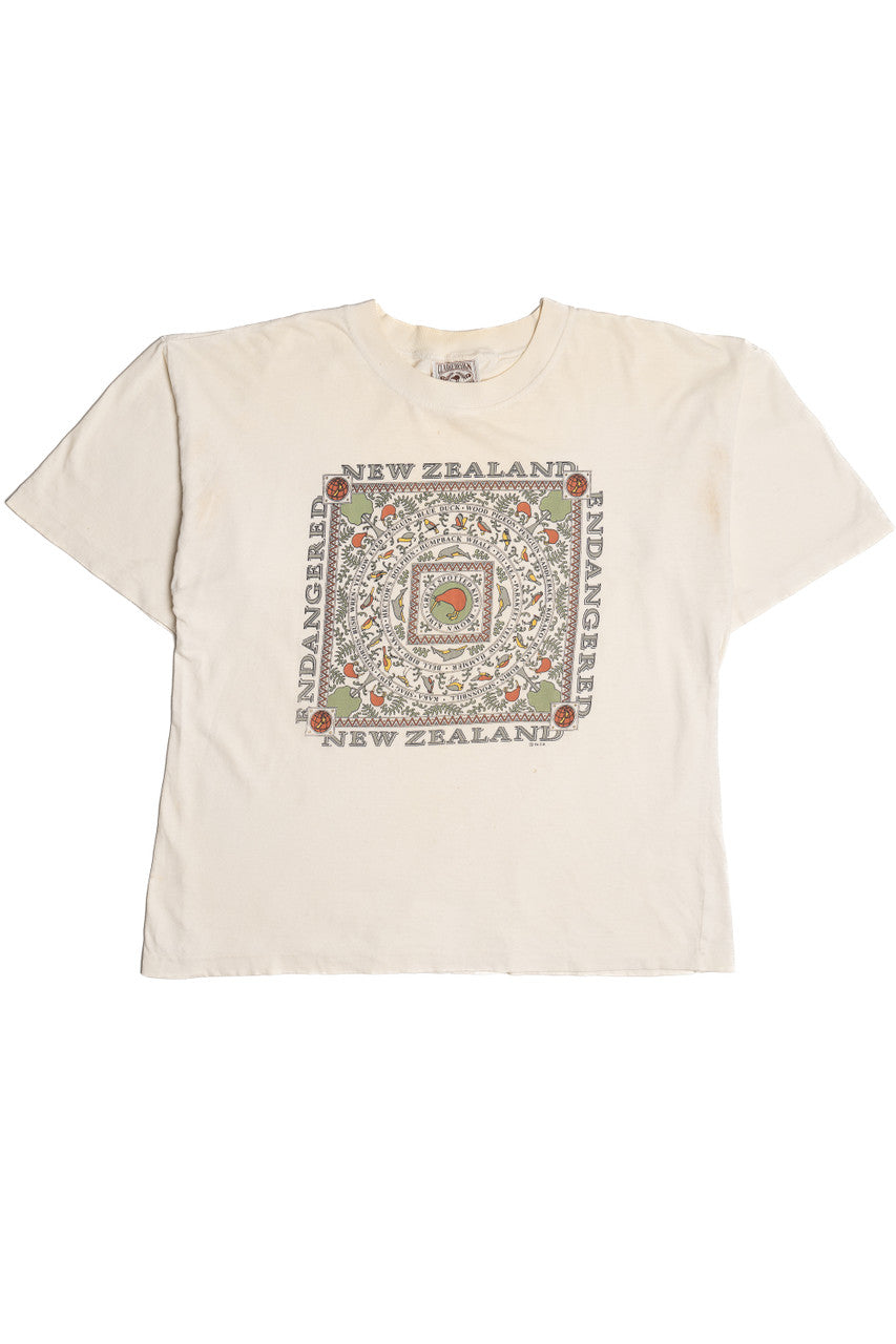 Vintage "New Zealand" Animals Clarke Design T-Shirt