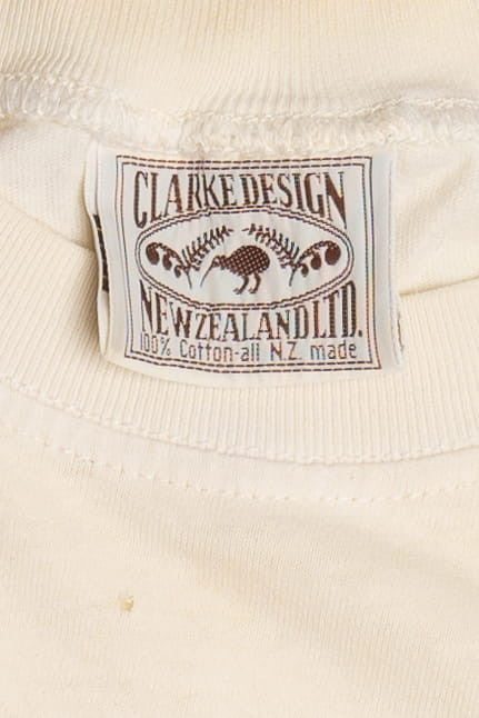 Vintage "New Zealand" Animals Clarke Design T-Shirt