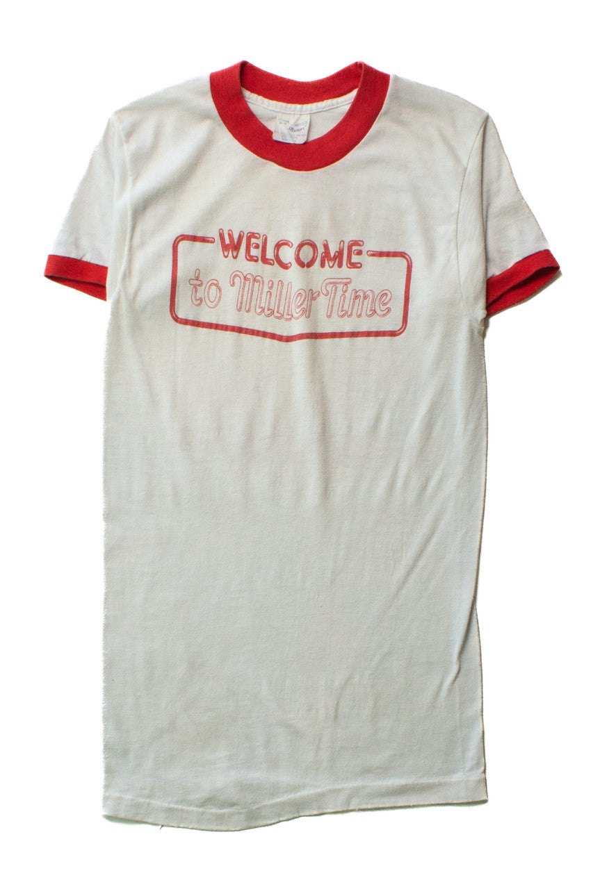 Vintage Welcome To Miller Time T-Shirt (1983)