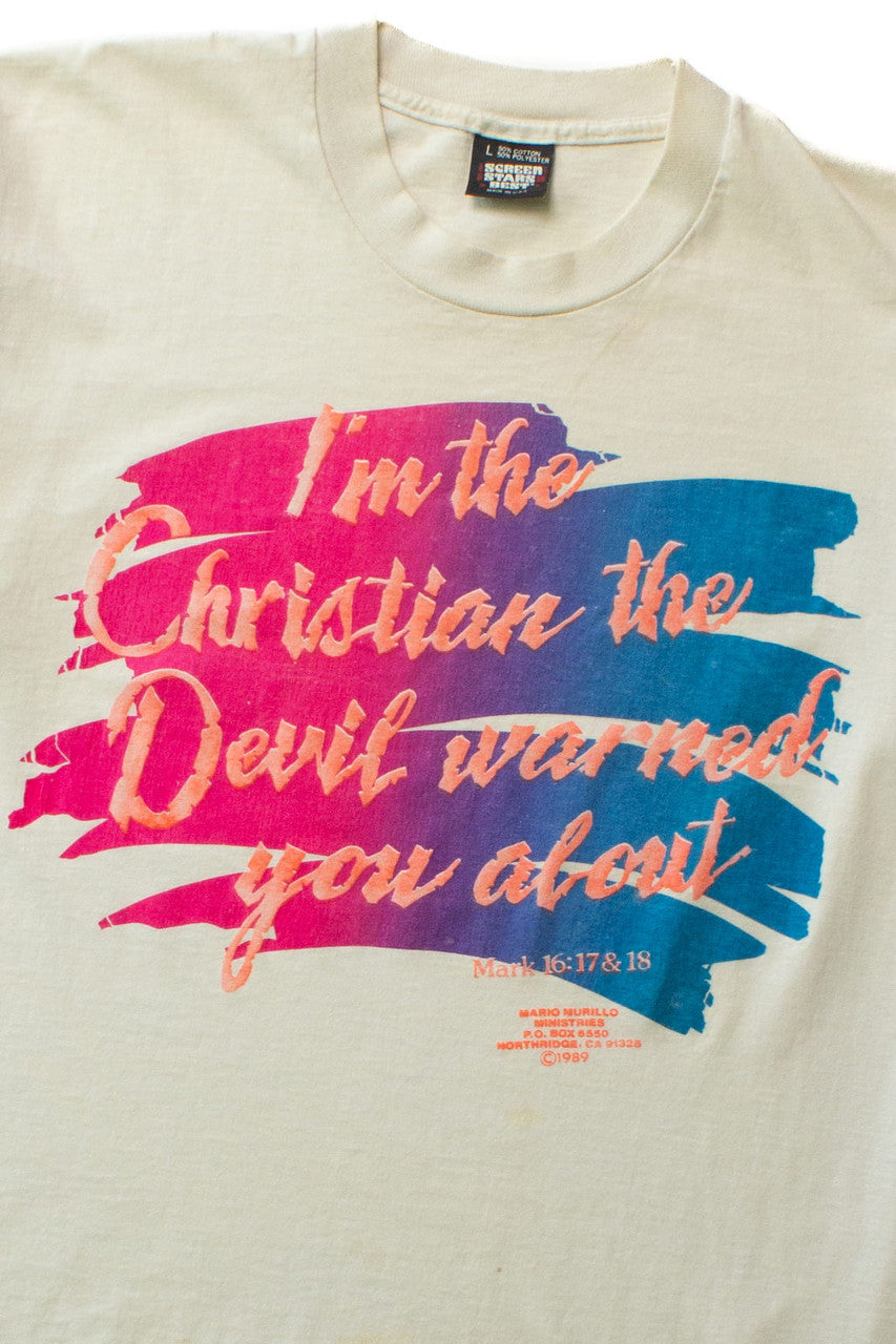 Vintage I'm The Christian T-Shirt (1989)