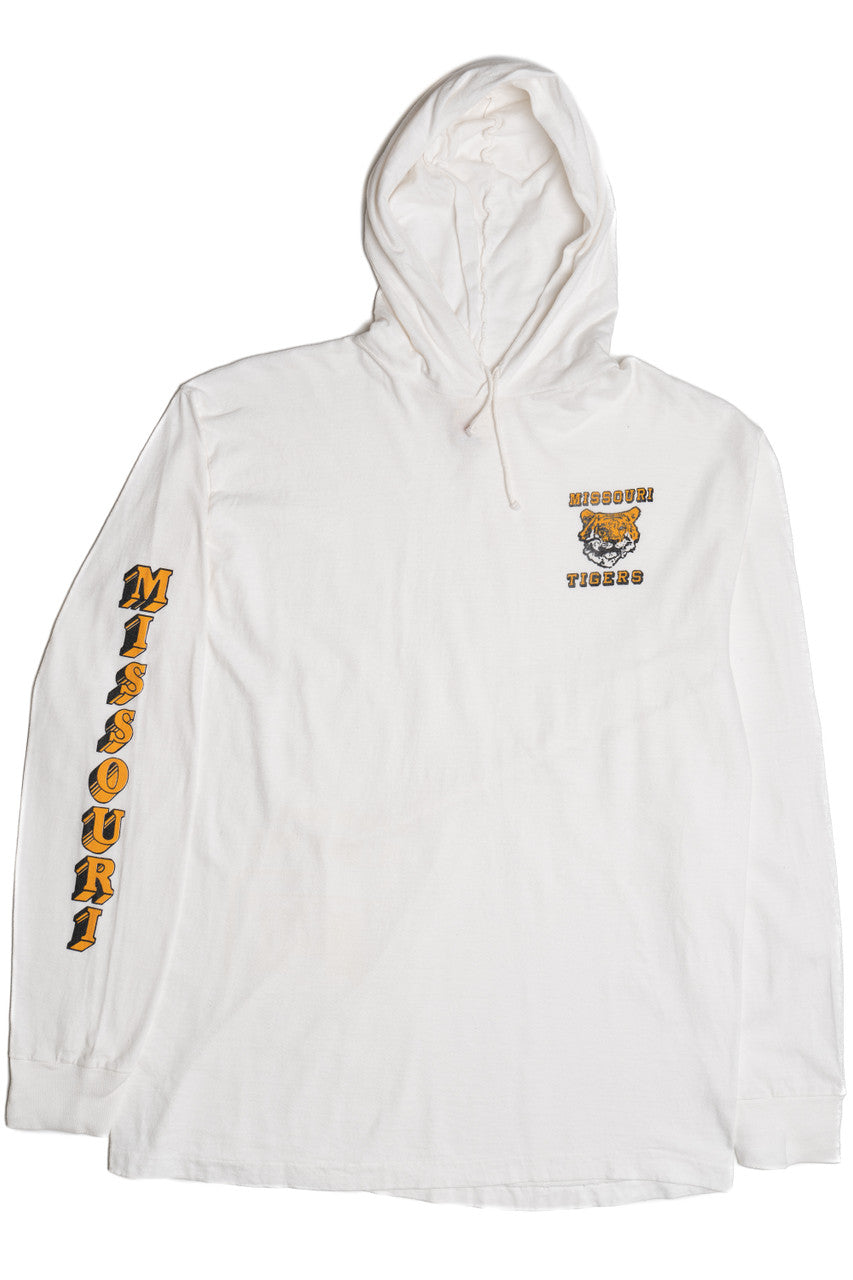 Vintage "Missouri Tigers" Long Sleeve Hoodie T-Shirt