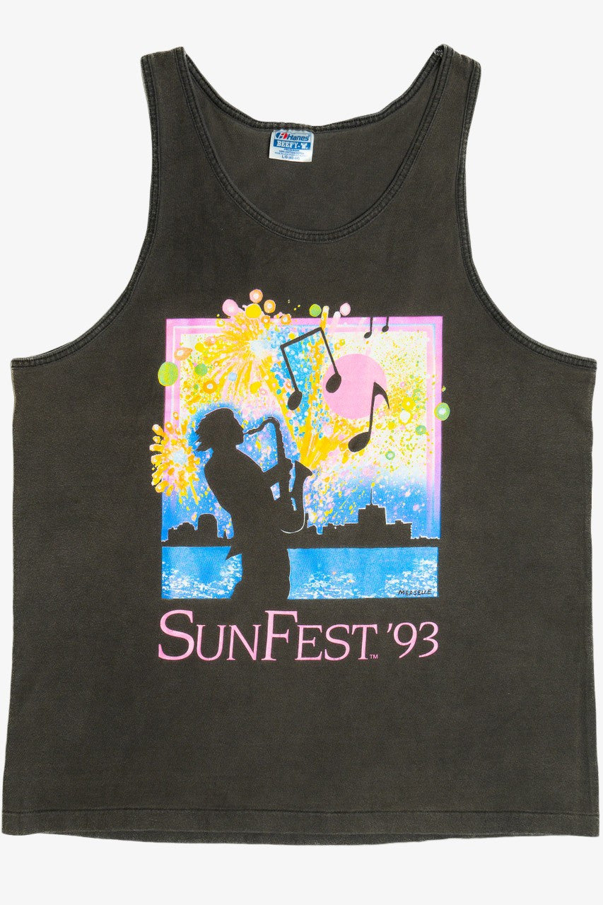 Vintage "SunFest '93" T-Shirt Tank Top