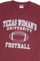 Vintage "Texas Woman's University Football" "Still Undefeated" Champoion T-Shirt