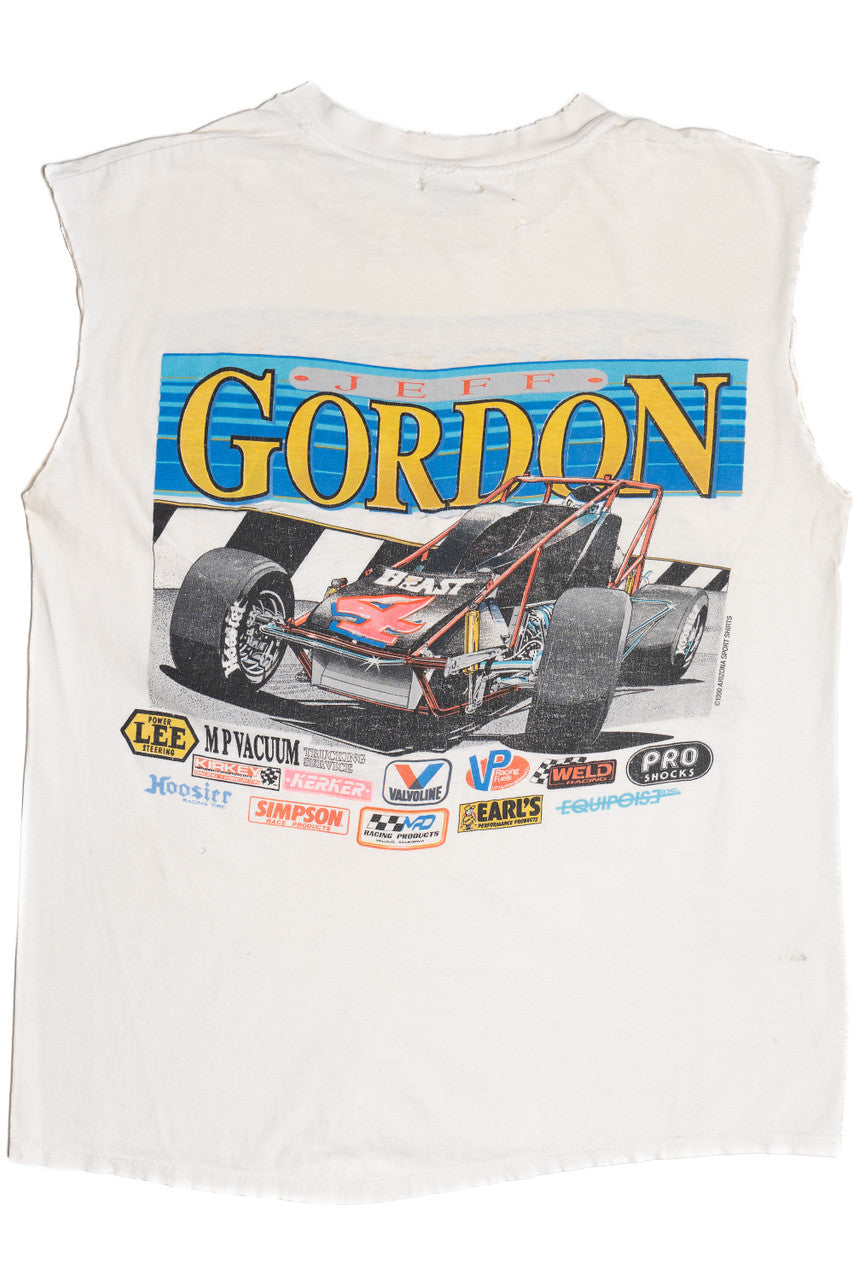 Vintage 1990 Distressed Jeff Gordon NASCAR T-Shirt Tank Top