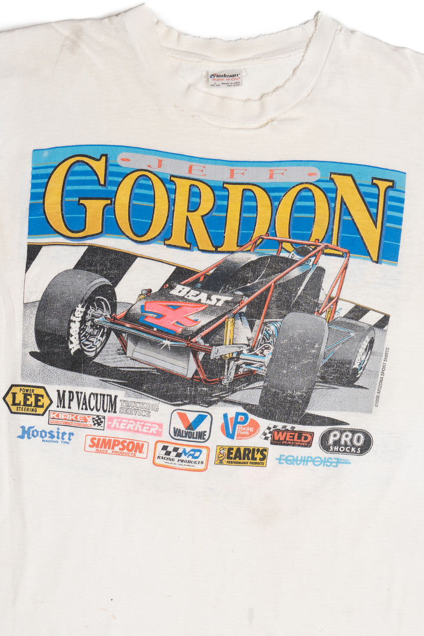 Vintage 1990 Distressed Jeff Gordon NASCAR T-Shirt Tank Top