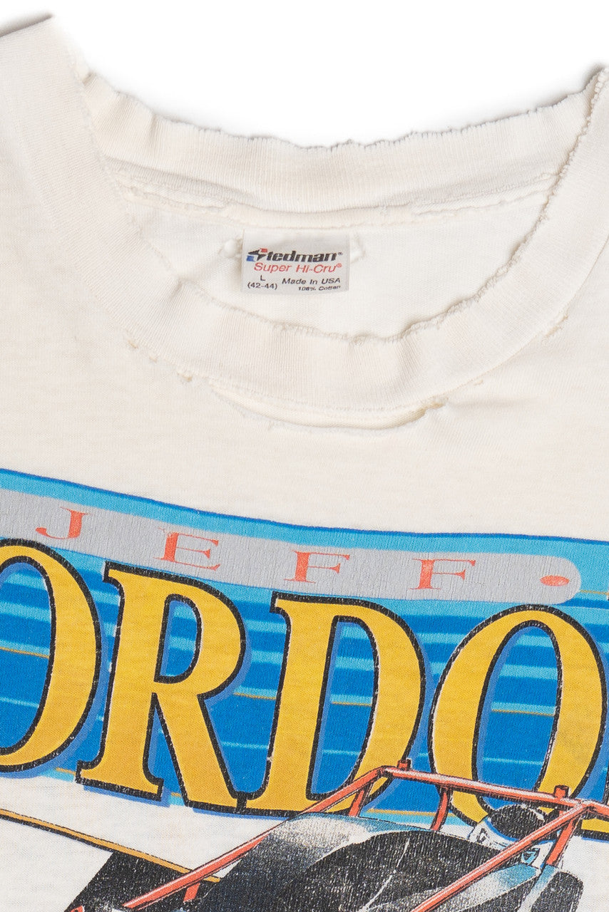 Vintage 1990 Distressed Jeff Gordon NASCAR T-Shirt Tank Top