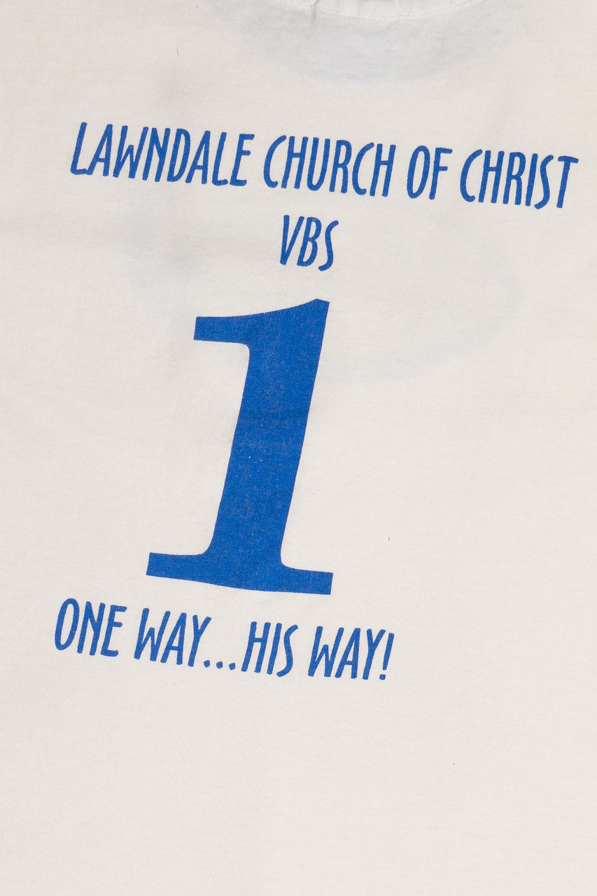 Vintage "One Way His Way" Vacation Bible School Ringer T-Shirt