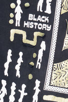 Vintage Distressed "Black History" Slogan Front/Back Print T-Shirt