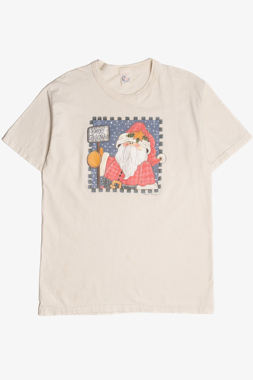 "Merry Christmas" Cottagecore Santa S.O.S. From Texas T-Shirt