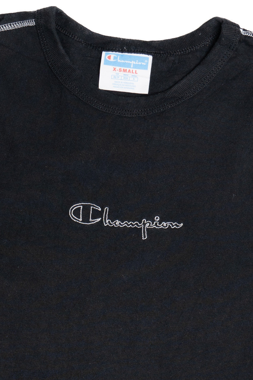 Champion Embroidered Logo Contrast Stitch T-Shirt