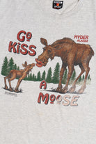 Vintage "Go Kiss A Moose" Hyder Alaska T-Shirt
