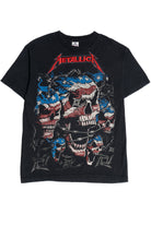 Metallica Embroidered Logo Skull T-Shirt