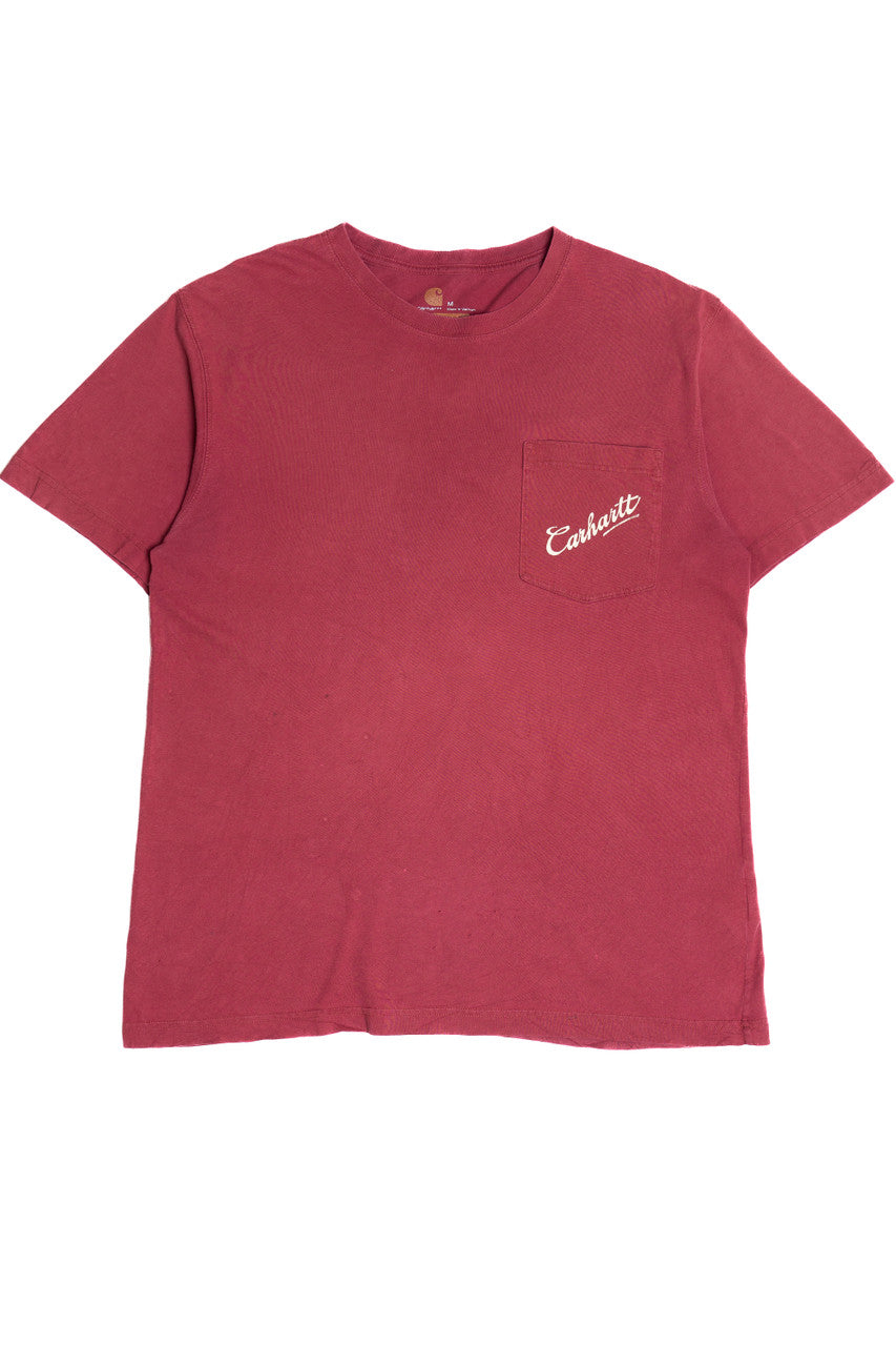 Distressed Carhartt "Steelhead Fishing" Pocket T-Shirt