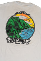 Vintage Distressed "Na Pali Kauai" Scenic Print T-Shirt