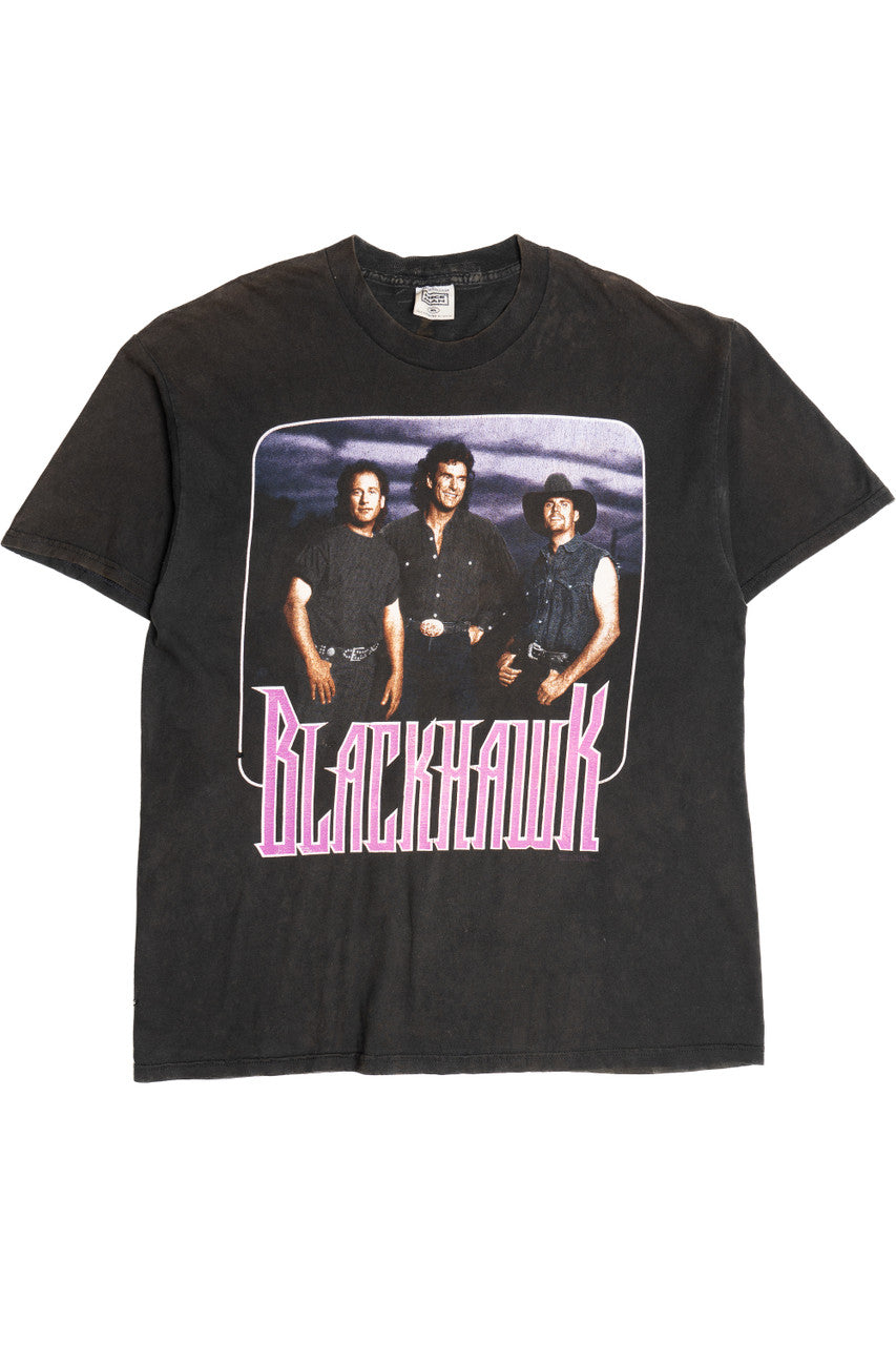 Vintage Distressed Blackhawk Band T-Shirt