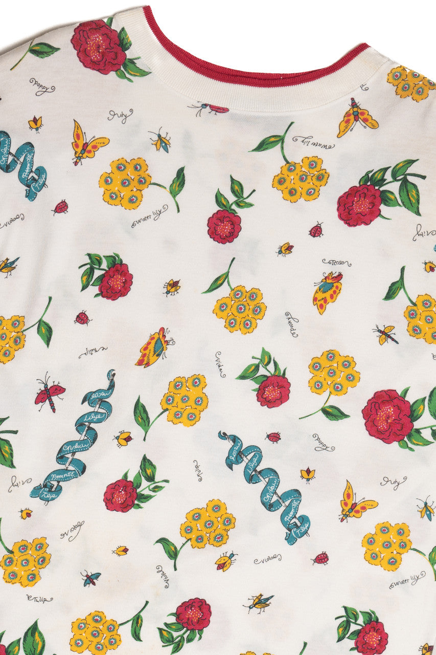 Vintage Cottagecore Garden Floral All Over Print T-Shirt