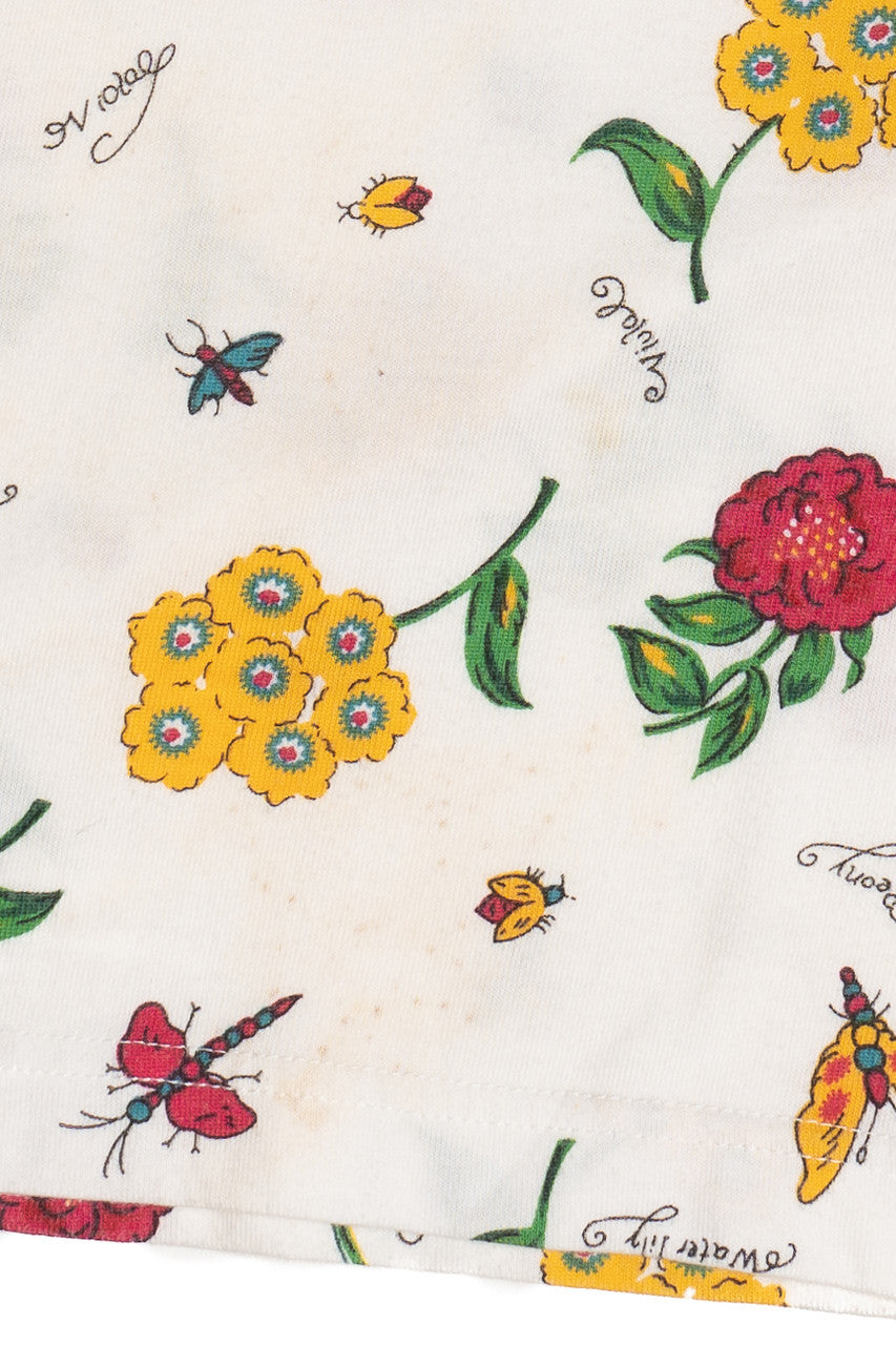 Vintage Cottagecore Garden Floral All Over Print T-Shirt