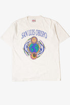 Vintage San Luis Obispo Celestial Dolphin Print T-Shirt