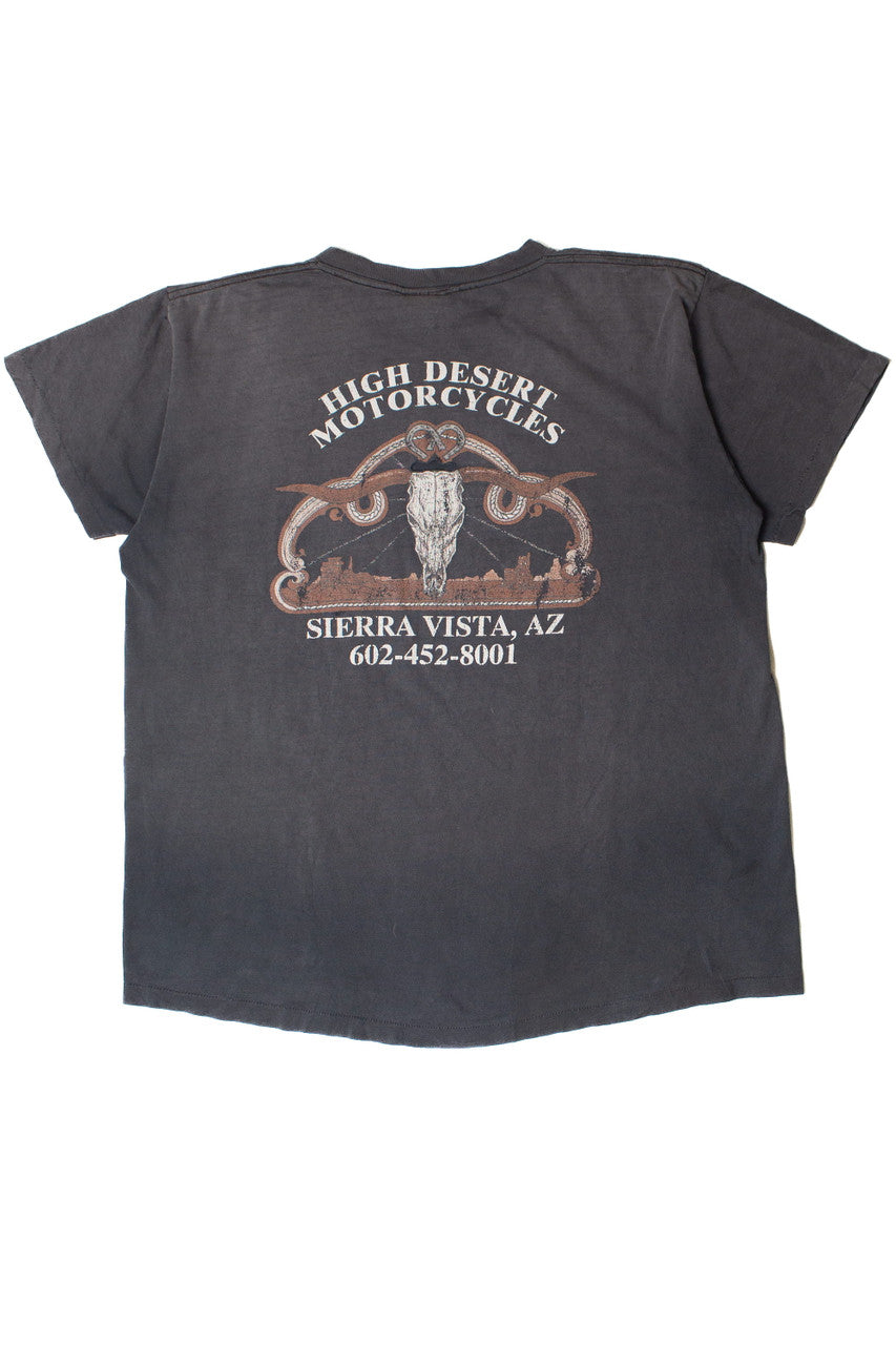 Vintage Distressed Living Legend High Desert Motorcycles T-Shirt (1993)