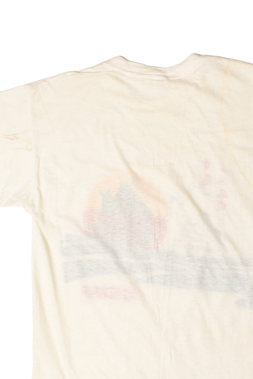 Vintage Hong Kong Ship Print Lightweight T-Shirt