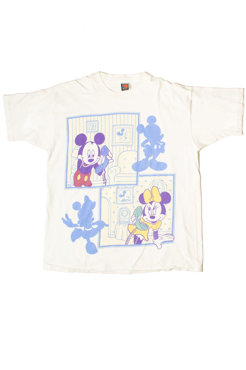 Vintage Mickey & Minnie On The Phone T-Shirt